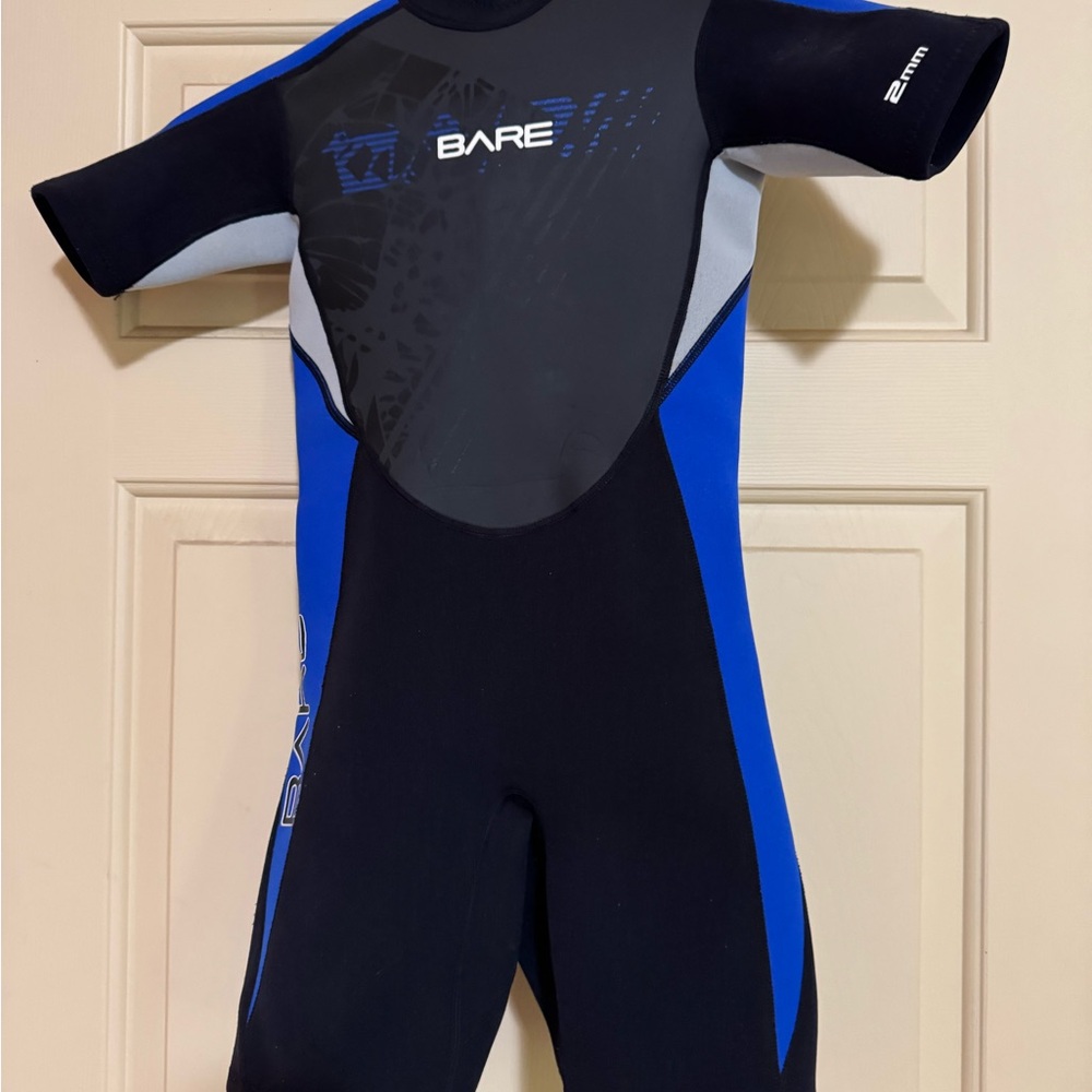 Bare Kids wetsuit  - Black and Blue